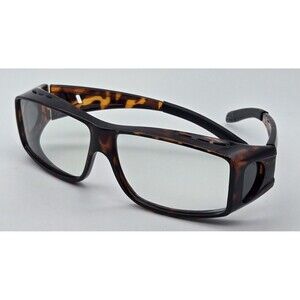 Tortoise Shell Rectangle Fit‎ Over Blue Light Blocking Glasses Unisex Model 0311